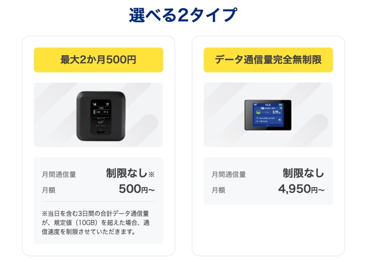 NURO光 WiFIレンタル