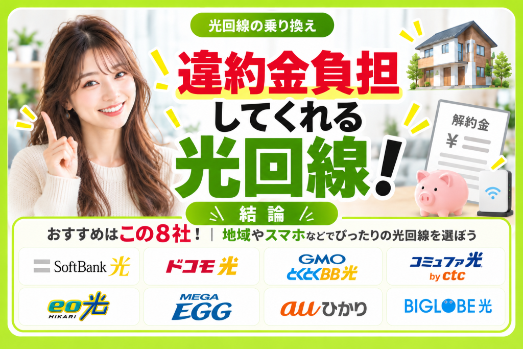 光回線 違約金負担