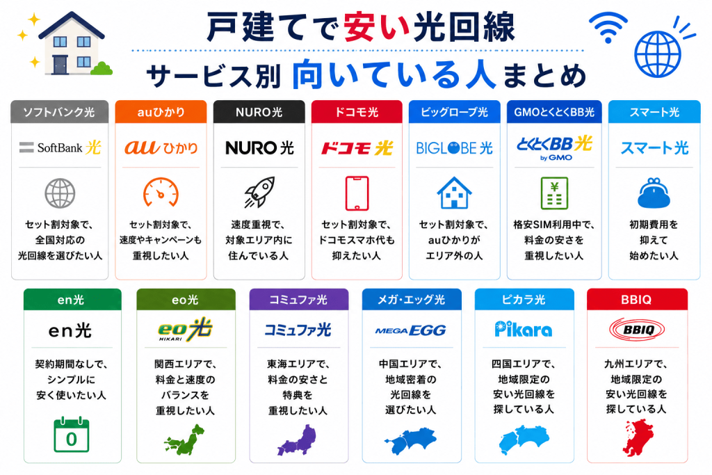 戸建ての安い光回線 向いている人まとめ
