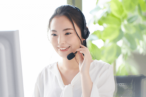 専用オペレーターが対応