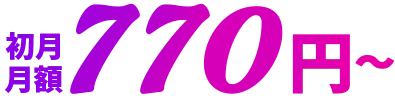 月額770円～