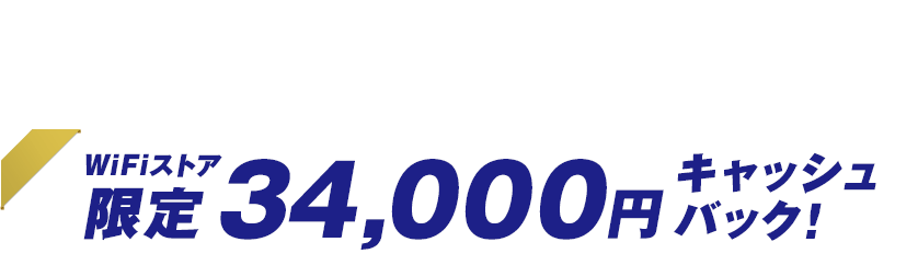 今ならこんなにオトク！ 29,200円キャッシュバック