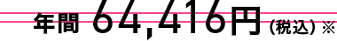 年間64,416円(税込)